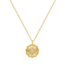 Star of David Plate Necklace