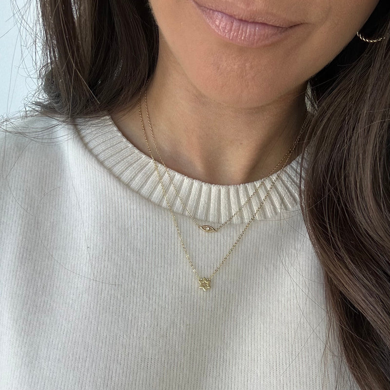 Small Star of David Necklace