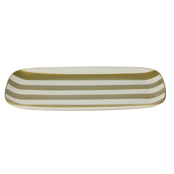 CALYPSO CERAMIC PLATTER - OLIVE