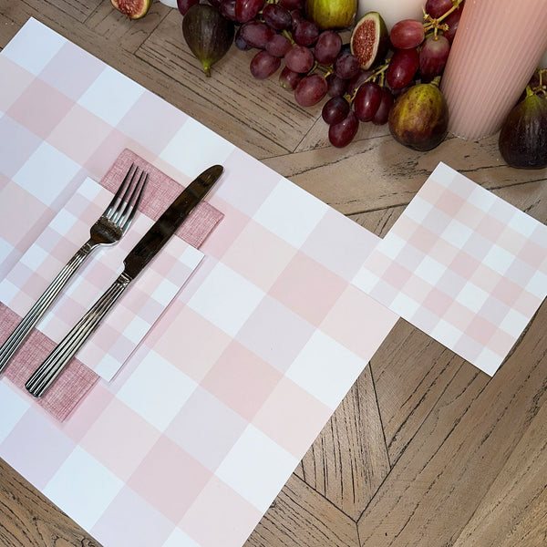 Gingham Strawberry Placemat