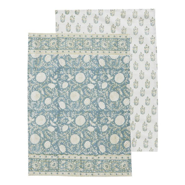 ANJALI COTTON BLOCK TEA TOWELS