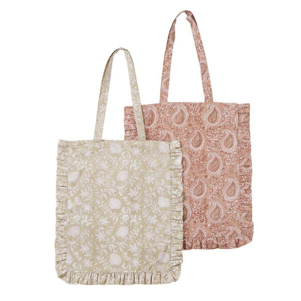 RAVENNA COTT BLOCK TOTE BAG