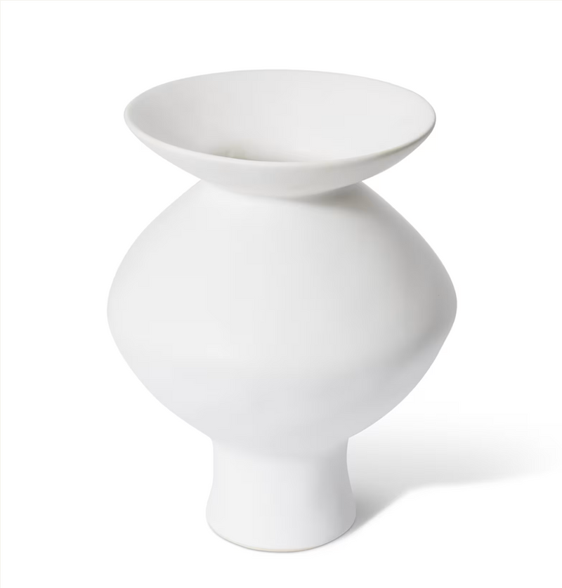 NAKANO FLARED VASE - WHITE - SMALL