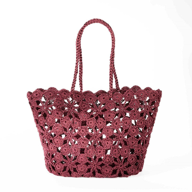 JANE CROCHET BAG - BORDEAUX