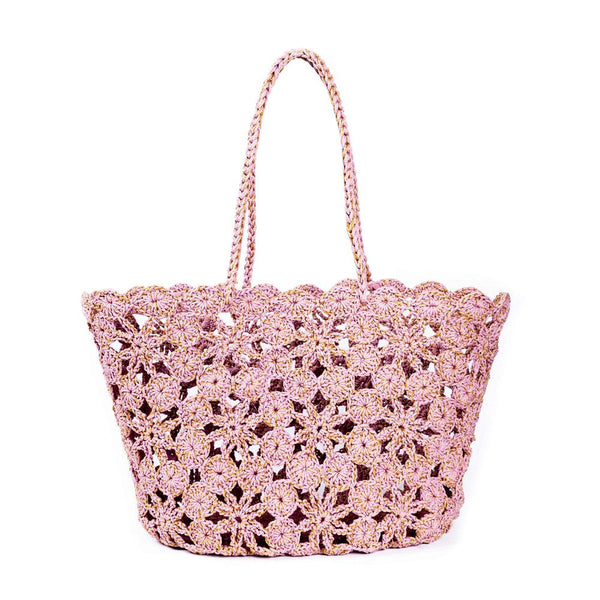 JANE CROCHET BAG - TEA ROSE