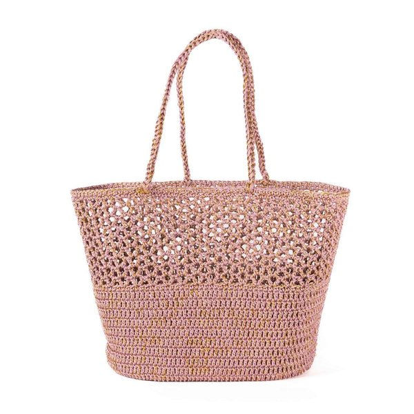 ROMY CROCHET BAG - TEA ROSE